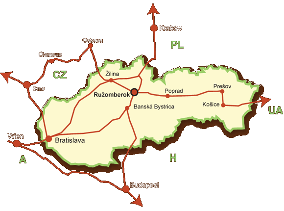 Mapa Slovenska