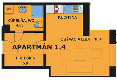 Apartmán 1.4