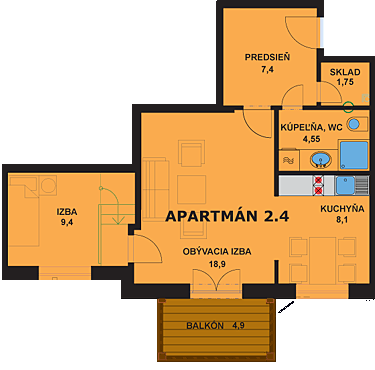 Apartmán 2.4