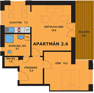 Apartmán 2.6