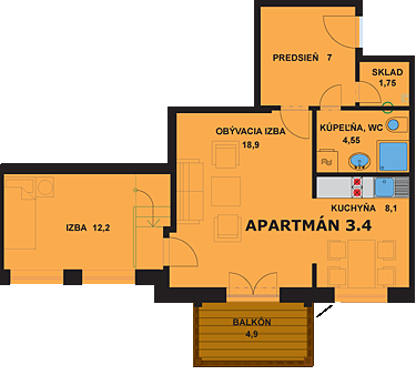 Apartmán 3.4