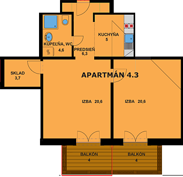 Apartmán 4.3