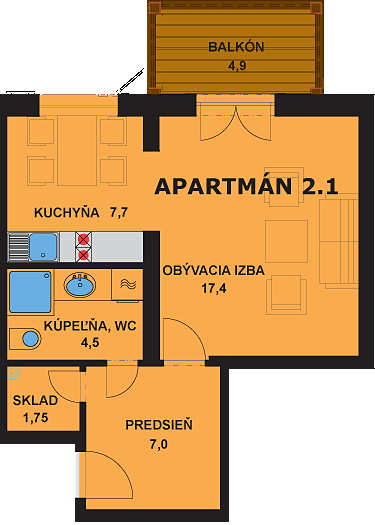 Apartmán 2.1