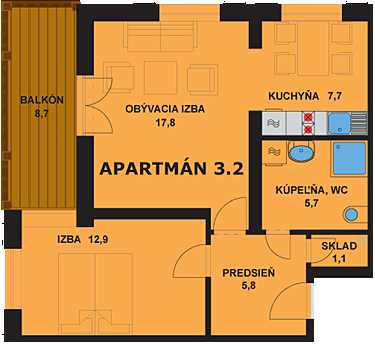 Apartmán 3.2