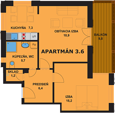 Apartmán 3.6