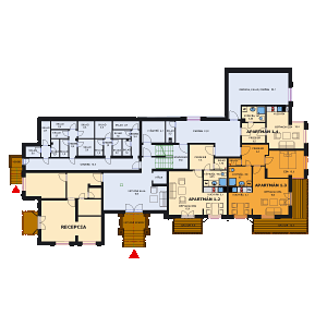 Prízemie domu Barbora