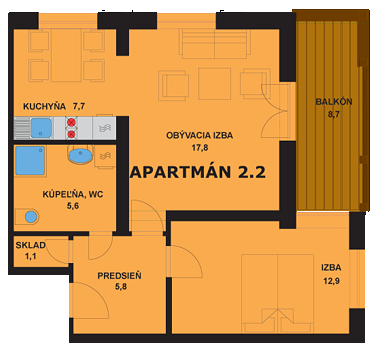 Apartmán 2.2