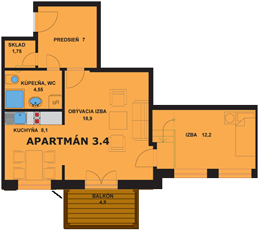 Apartmán 3.4
