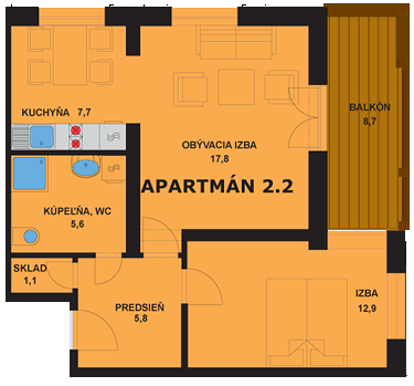 Apartmán 2.2