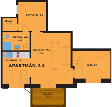 Apartmán 2.4