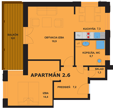 Apartmán 2.6