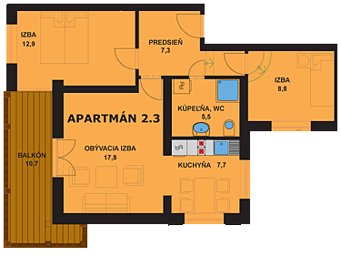 Apartmán 2.3