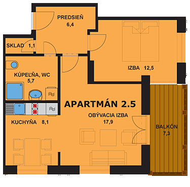 Apartmán 2.5