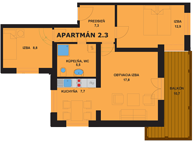 Apartmán 2.3