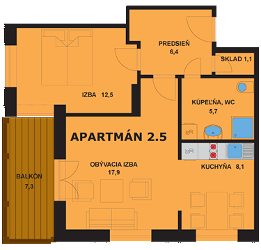 Apartmán 2.5