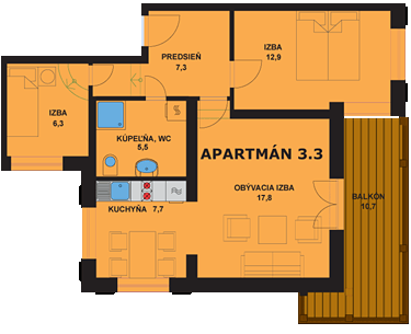 Apartmán 3.3