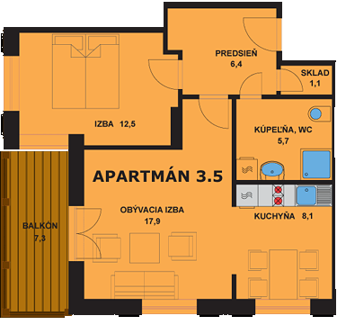 Apartmán 3.5