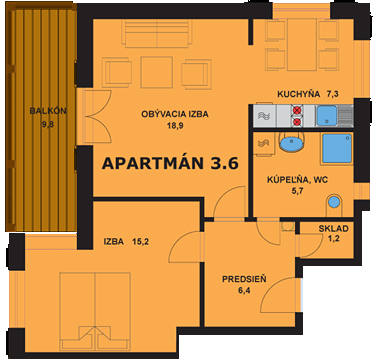 Apartmán 3.6