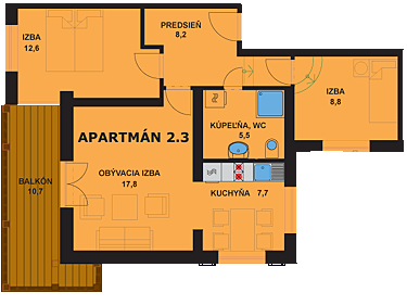 Apartmán 2.3