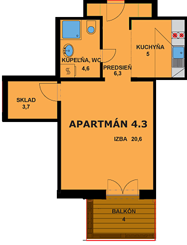 Apartmán 4.3